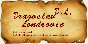 Dragoslav Londrović vizit kartica